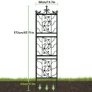 Metal Garden Trellis Tall Plant Climbing Fence for Vegetables Grapes and Flowers