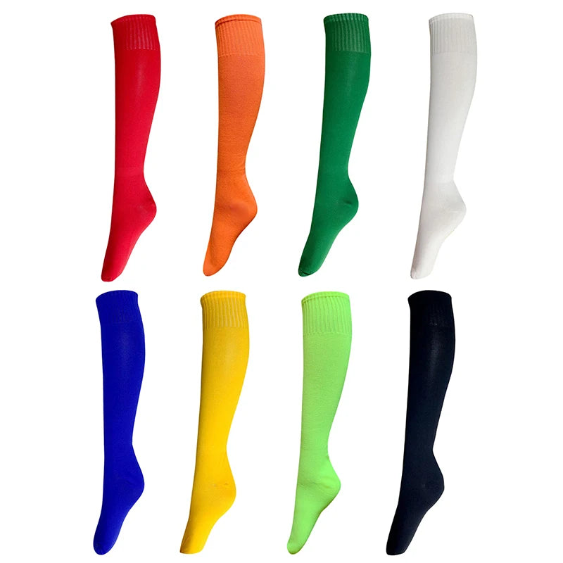 1 Pair Outdoor Sports Soccer Socks Men Women Rugby Breathable Football Socks Knee Volleyball Baseball Hockey Adult Long Socks