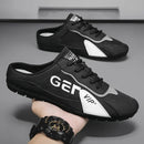 Moda masculina de sola macia metade chinelos verão na moda fundo sapatos casuais sola macia sapatos de apoio tênis zapatos de hombre