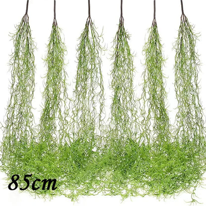 Artificial Plant Vines Wall Hanging Rattan Leaves Branches Outdoor Garden Home Decoration Plastic Fake Silk Leaf Green Plant Ivy