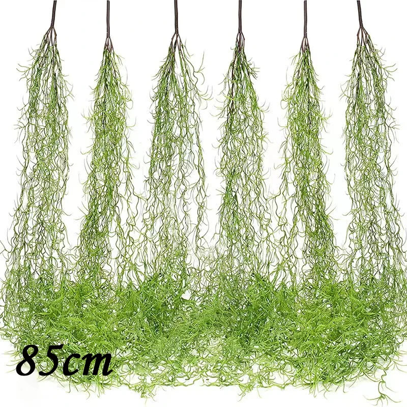 Artificial Plant Vines Wall Hanging Rattan Leaves Branches Outdoor Garden Home Decoration Plastic Fake Silk Leaf Green Plant Ivy