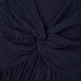 Plus Size Women's V-Neck Solid Dresses Elegant Evening Party Dress Prom Female Large Size Bridesmaid Dresses 2XL 3XL 4XL 5XL 6XL