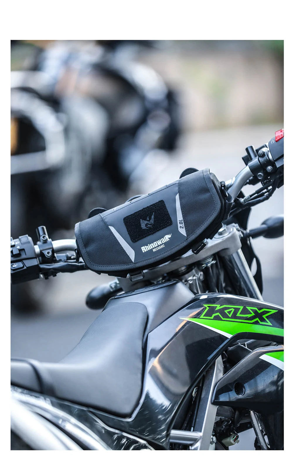 Rhinowalk Motorcycle Handlebar Bag Waterproof Universal Storage Bag Travel Motor Accessory For BMW1250ADV KTM890 CF450 Kawasaki