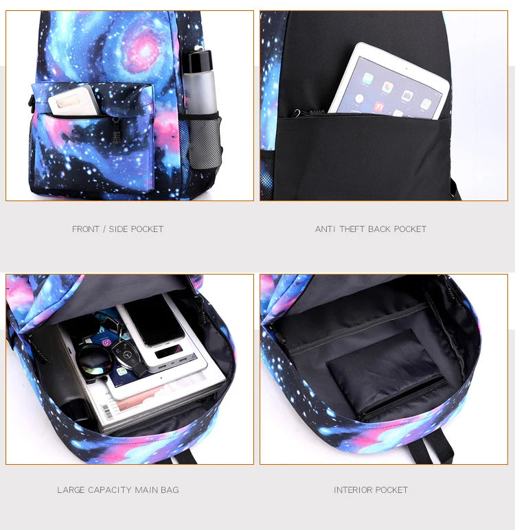 3pcs Disney Pixar Cars Lightning McQueen Students Backpacks Schoolbags Pencil Case Shoulder Bags Boys Girls School Bags Sets