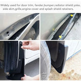 8mm Plastic Rivets Fasteners Screw Car Bumper Fender Black Rivet Car Fastener Clips for Toyota Focus Kia Nissan Yamaha