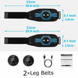 EMS Belt Massage Set Abdominal Fitness Device Intelligent Belt Full Body Muscle Stimulation Trainer USB Charging Version