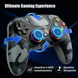 Controller For Playstation 5 PS5/PS5 Pro/Slim/PC Gamepads W/Hall Effect RGB Wireless Game Control Joystick Marco/Turbo Program