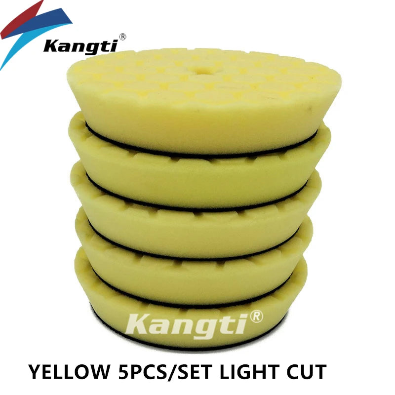 5 (125mm)/6 (150mm) Inch Car Waxing Buffing Pad Germany Foam Polishing Disc Auto Care Repair Tools Wax Pads for Car Detailing