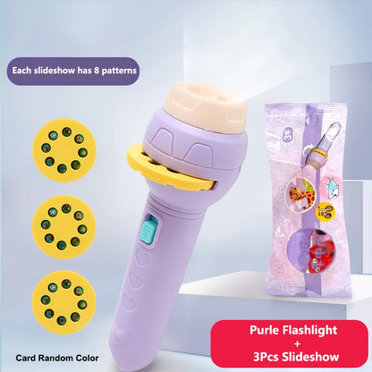 Linterna Proyector Lámpara Antorcha Juguete Lindo Dibujos Animados Creativo Juguete Lámpara Antorcha Linterna Proyector Juguete Libro De Cuentos Para Dormir Para Bebés