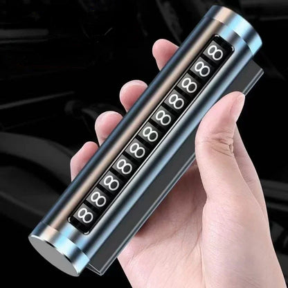 Universal Carro Temporário Estacionamento Cartão De Metal, Número Da Placa Do Telefone, Alumínio Adesivos, Park Stop, Car-Styling, Auto Acessórios