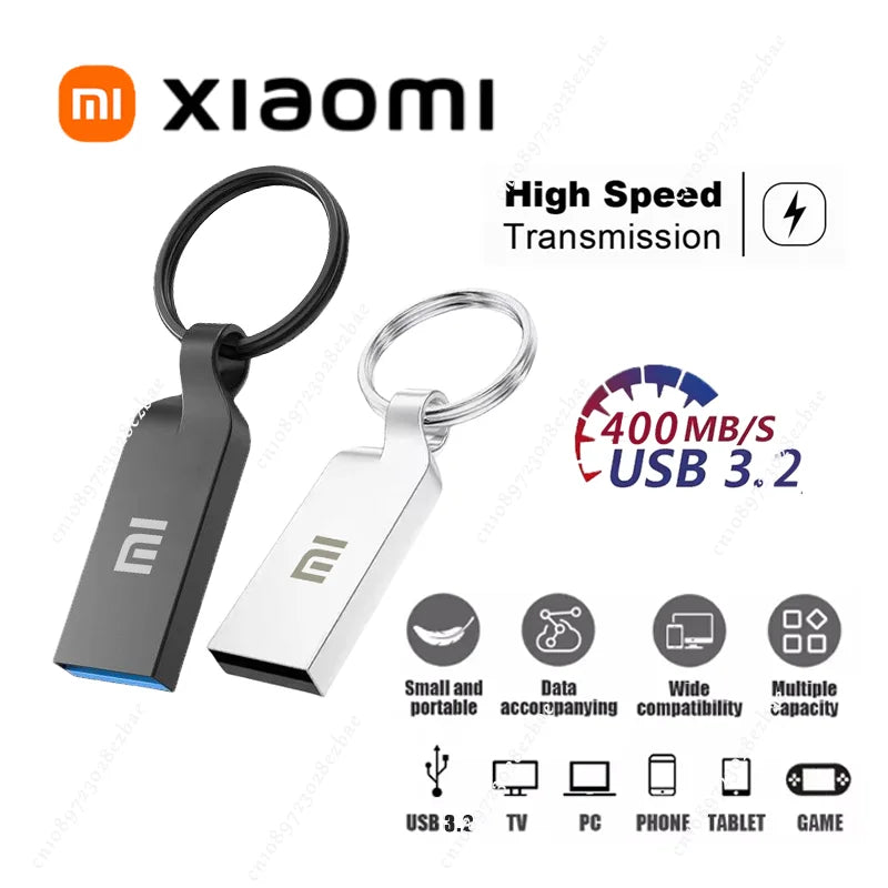 Xiaomi 2TB U Disk Mini Pen Drive USB Memory USB Flash Drives Type C High Speed USB3.2 Waterproof Pendrive Metal Memoria USB Disk