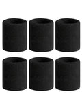 6pcs Sweat Absorption Sports Wristband, Moisture Wicking Wrist Guard For Tennis, Basketball, Running