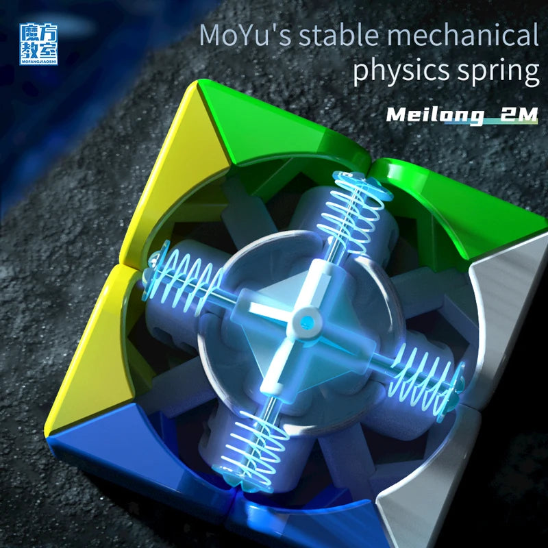 Cubo mágico magnético MOYU Meilong M 3X3 2X2 Pyraminx Cubing Cubo de velocidad profesional 3x3x3 Rompecabezas de velocidad Juguete para niños Cubo mágico