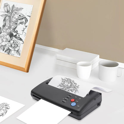 Impressora de copiadora de máquina de estêncil de transferência de tatuagem 220V, largura de digitalização eficaz: 21cm, A4, preto