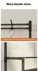 Zapatero de múltiples capas para el hogar, perchero integrado para abrigos y sombreros, puerta para zapatos, estante multifuncional simple