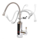 Kitchen Faucets Electric Tap Kitchen Tap Instantaneous Water Heater Heatable 3KW Bathroom Kitchen Rotated 360° LCD