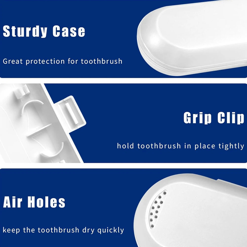 Estojo de Viagem para Escova de Dentes Elétrica, Caixa Protetora Portátil Compatível com Escovas de Dentes Elétricas Oral-B e Philips