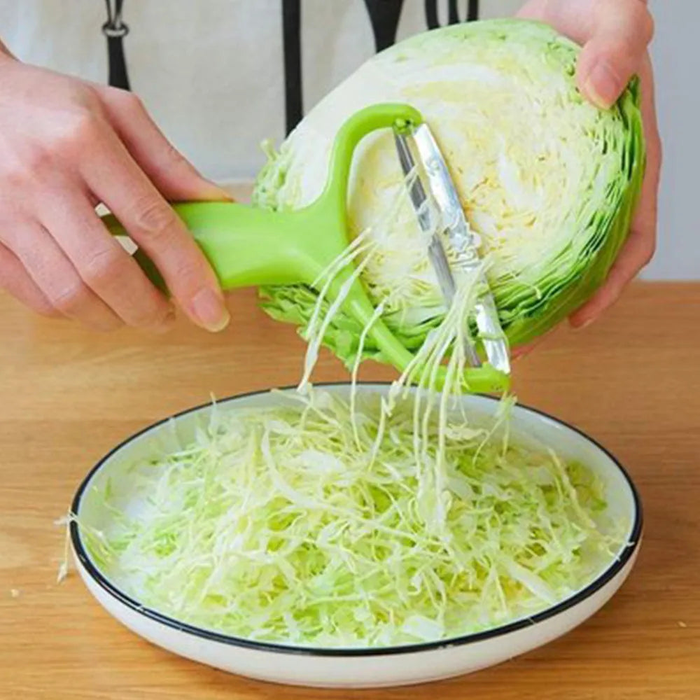 Cortador de col, cortador de verduras, rallador de col, cortador de patatas para ensalada, triturador de melón, zanahoria y pepino, utensilios de cocina para el hogar.