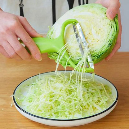 Cortador de col, cortador de verduras, rallador de col, cortador de patatas para ensalada, triturador de melón, zanahoria y pepino, utensilios de cocina para el hogar.