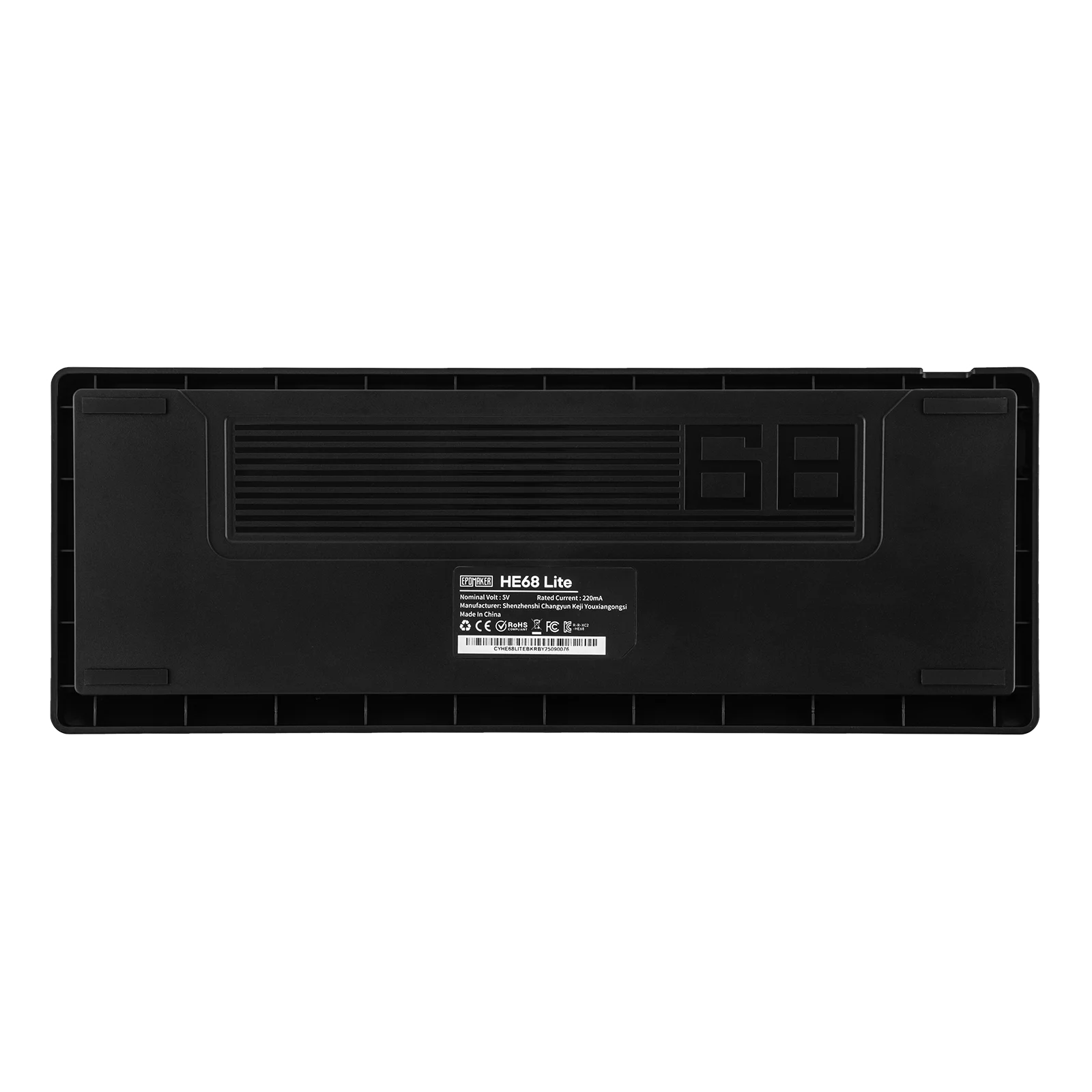 EPOMAKER HE68 Lite 65% ANSI US Layout Tray-Mounted Wired Hall Effect Magnetic Mechanical Keyboard DKS SOCD RGB Backlight