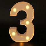 Number Letter Lamp Luminous Alphabet LED Lights Decororation Night Light for Home Wedding Birthday Christmas Party Decoration