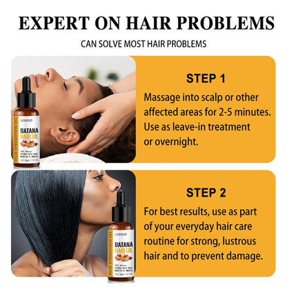 Aceite capilar Batana para cabello negro, anticaída, tratamiento para el crecimiento del cabello, 100 % manteca pura, 50 ml 