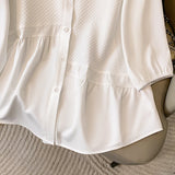 Plus Size Shirt Women Spring Summer 2025 New Arrival Korean Fashion Design Black Or White Shirts And Blouses Female Tops Women