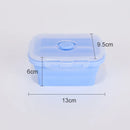 Collapsible Food Storage Containers Silicone Lunch Box with Lid Food Bowls Kitchen Stackable Lunch Box for Pantry Freezer Safe