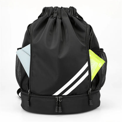 Mochila deportiva con cordón para gimnasio, para mujer y hombre, para baloncesto, fútbol, ​​fútbol, ​​entrenamiento, deportes al aire libre