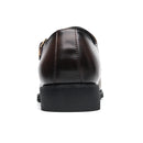 Italian Men's Brogue Shoes Brown Low Cut Commuting Business Casual Shoes Men's Banquet Leather Shoes Soft Sole Big Size：38-48