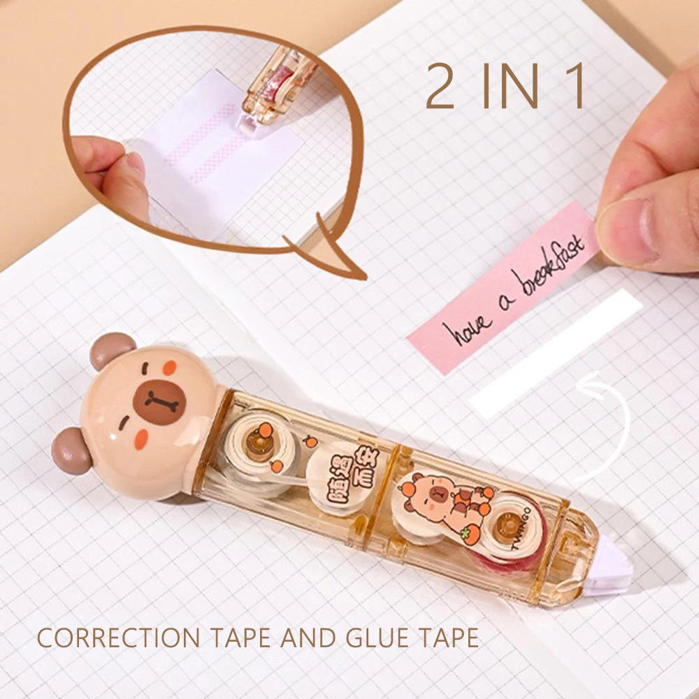 6-Piece Cute Capybara Stationery Set Back To School Supplies
