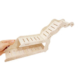 Hamster Wooden Hideout Cave Toy for Dwarf Hamsters Golden Bears Hideaway House with Peekaboo Design Small Animal Cage Accessories