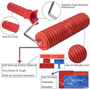 6Pcs 7 Inch Graining Painting Tool Wood Texture Paint Roller Wood Pattern Tools For Wall Room Art Wood Grain Tool Set