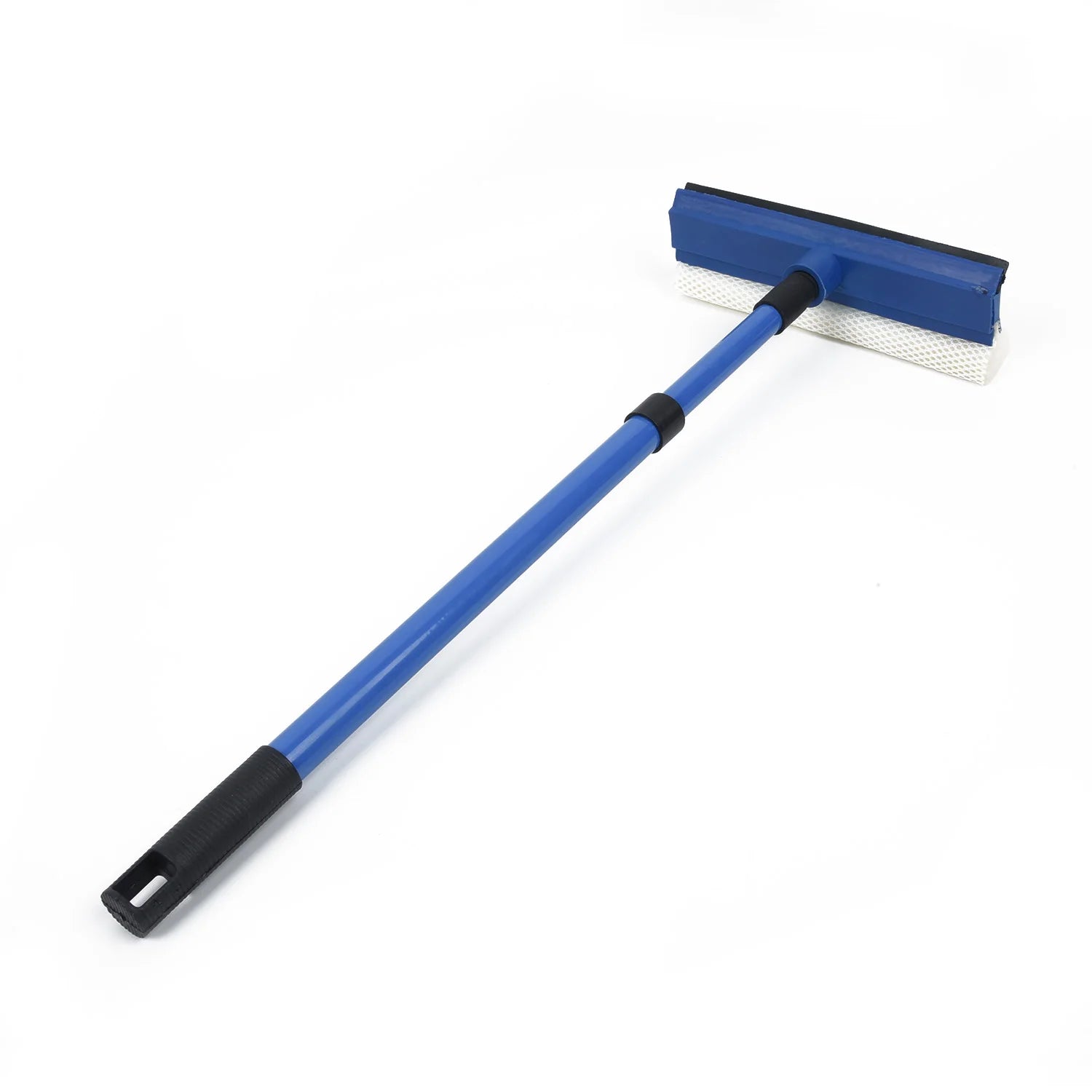 2-in-1 Telescopic Window Glass Cleaner Wiper Long Handle Sponge Brush Window Mop Squeegee Wiper Cleaning Tool