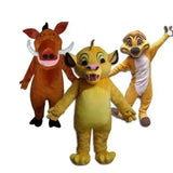 Adult size Lion King Simba Timon Pumbaa Cartoon character costume Mascot Advertis Fancy Dress Party Animal carnival Celebration