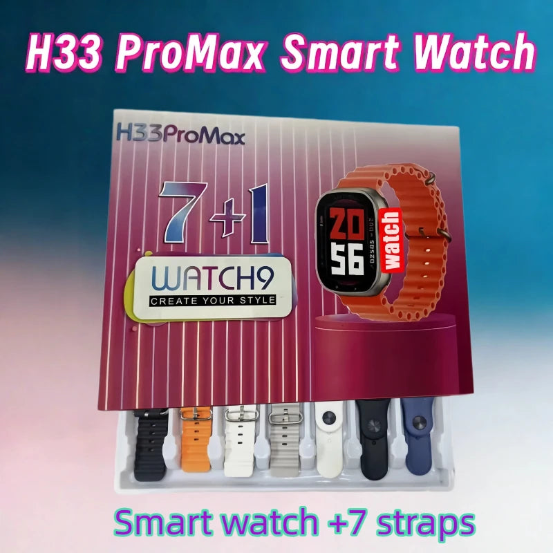 7 in 1 Strap Smart Watch Support Magnetic Charging Bluetooth Calling Health & Fitness Tra DIY Watch Faces for men women
