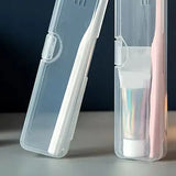 Transparent Toothbrush Box Portable Travel Organizer Case Plastic Toothpaste Holder Storage Container For Oral Hygiene