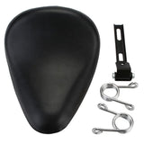 12" Motorcycle Universal PU Solo Driver Seat Springs Bracket Mount Kit For Harley Honda Yamaha Kawasaki Suzuki Indian Triumph