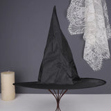 1Pc Halloween Black Witches Hat Cap Hanging Witches Hats Costume Accessory For Halloween Party Cosplay Favor Role Play