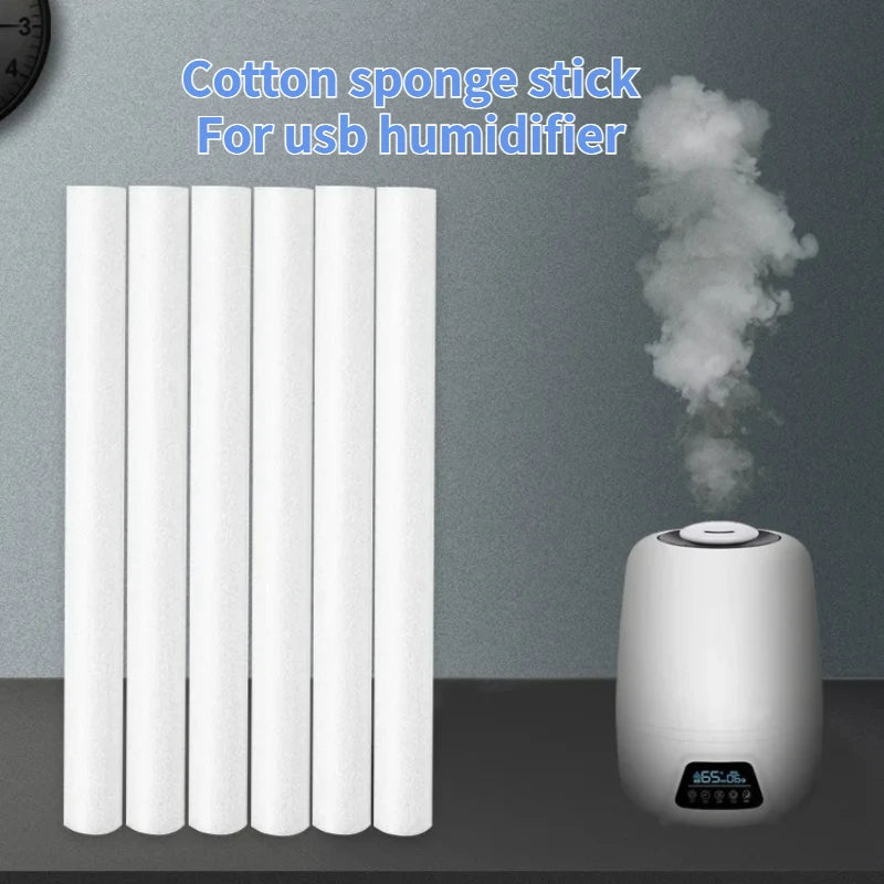 Umidificador Ultrasonic Cotonete Núcleo, Filtro de ar USB, Substituição do difusor do aroma, Esponja Vara, 6mm, 7mm, 8mm, 10 Pcs