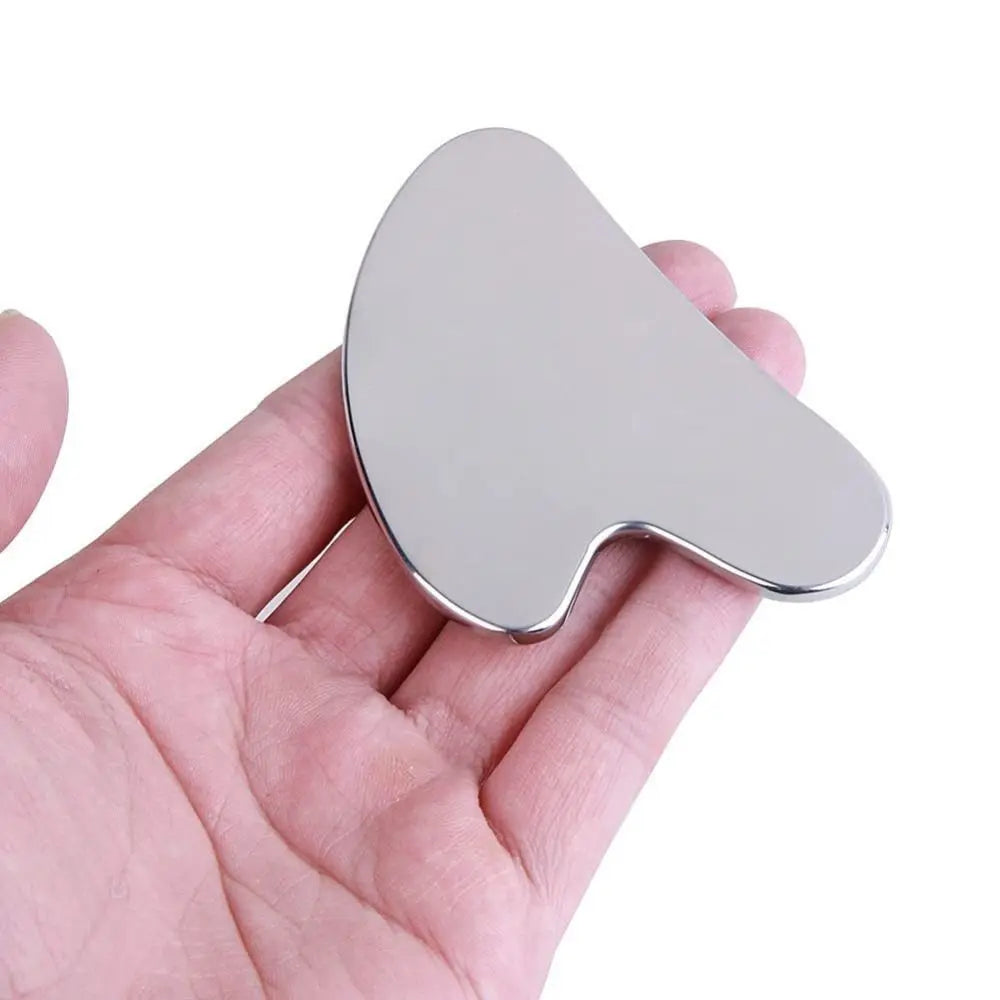 New Stainless Steel Gua Sha Scraper Heart Shape Universal Face Massager Guasha Massage Tool for Facial Beauty Eye Massage