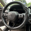 38cm Car Steering Wheel Covers Booster Micro Fiber Leather Auto Interior Decorative Accessories Universal Carbon Fiber Looking