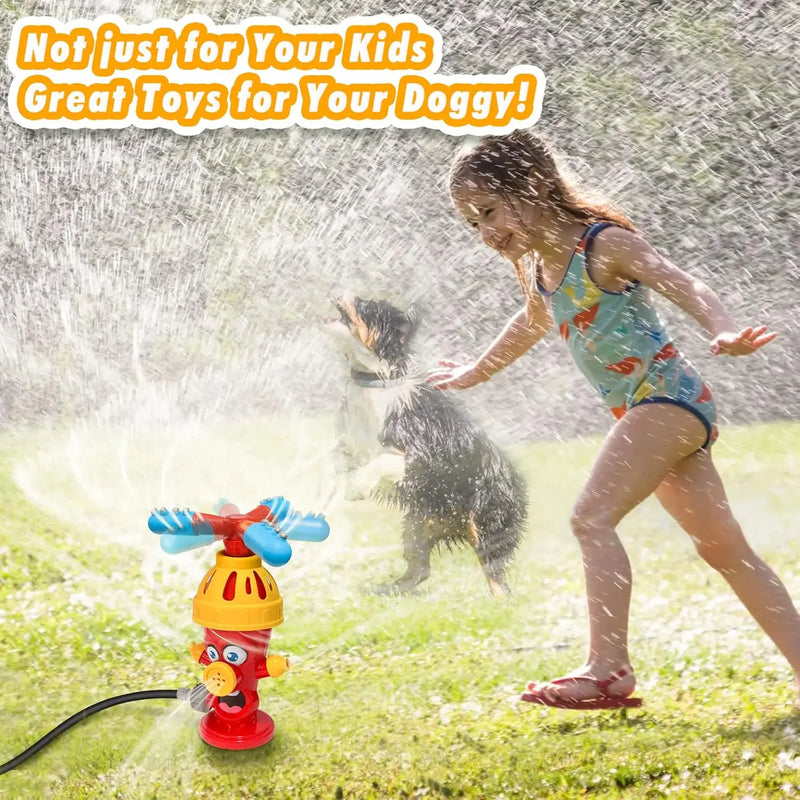 Hydrant Sprinkler Outdoor Water Spray Toy Backyard Garden Water Toys Summer Yard Cartoon Splash Sprinkler Baby Bath Toy for Kids