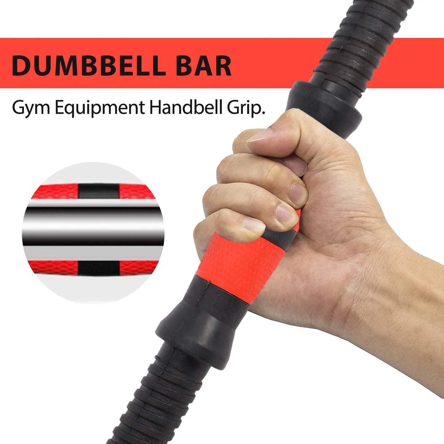 2Pcs Dumbbell Bars Durable Prime Dumbbell Handle Barbell Handle Dumbbell Bars for Sport Workout Training Gym