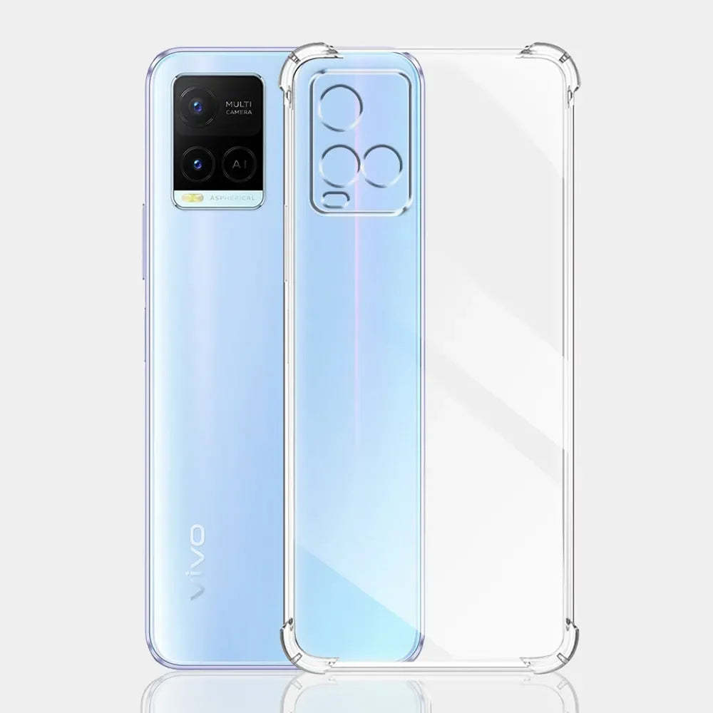 For VIVO Y33s Case 2021 Silicone Soft Shockproof Transparent Cover For Vivo Y33S Clear Phone Cases For vivo Y33s Fundas Coque