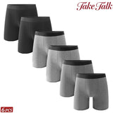 6Pcs Men Panties Cotton Underwear Soft Breathable Boxer Underwear Trendy Simple Hot-Selling Men's Boxer Underwear Fashion Pop