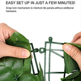 Artificial Ivy Hedge Green Leaf Fence Panels Faux Privacy Fence Screen for Home Outdoor Garden Balcony Decoration