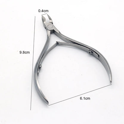 Nail Manicure Scissors Cuticle Cutter Nails Cuticle Nippers Dead Skin Remover Pedicure Stainless Steel Cutters Tools