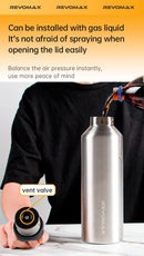 REVOMAX 950ml Tumbler Thermo Bottle Double Wall Stainless Steel Thermal Water Bottle Cold and Hot Thermos Cup Vacuum Flask Gym