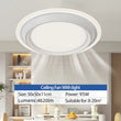Modern Ceiling Fan with Light Simple Smart Bladeless Electric Fan Remote Control Dimming Silent Timing Light Home Cooling Fan